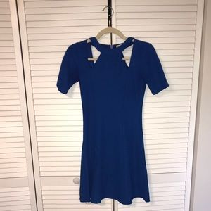 Blue mini dress